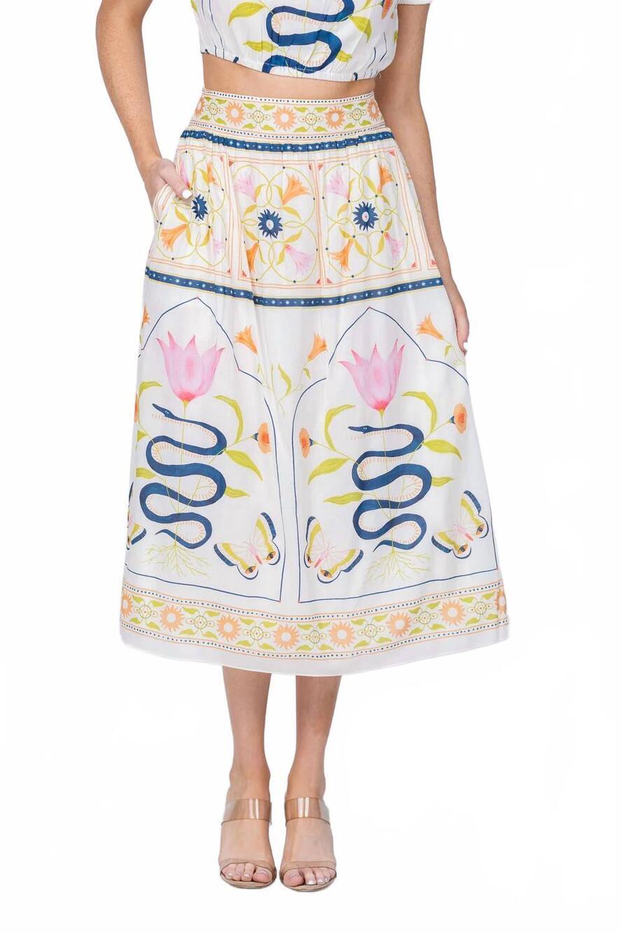 NEW CLEOBELLA women's elliott maxi skirt in montecito